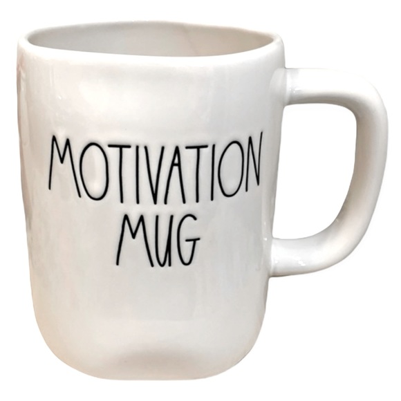 RAE DUNN Motivation Mug Ceramic Coffee Cup Tea Hot Chocolate New - Picture 1 of 6